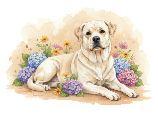 Rottweiler watercolour portrait